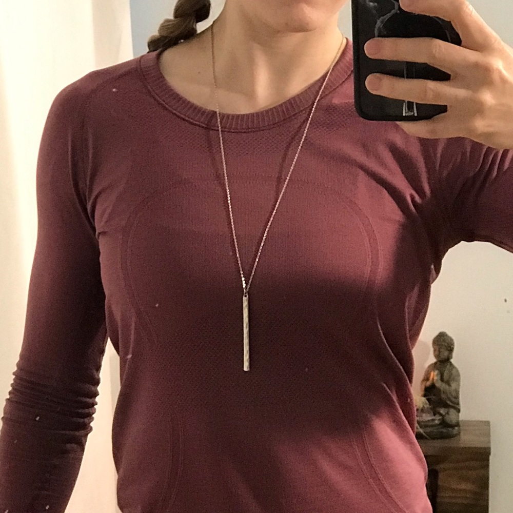 Hammered bar necklace